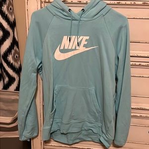 Nike hoodie, tourquoise!  Great condition.  No stains or flaws